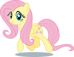 Fluttershy_Trotting,_Staring_at_You