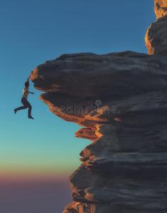 young-man-hanging-cliff-to-edge-extreme-sport-d-render-illustration-78714722